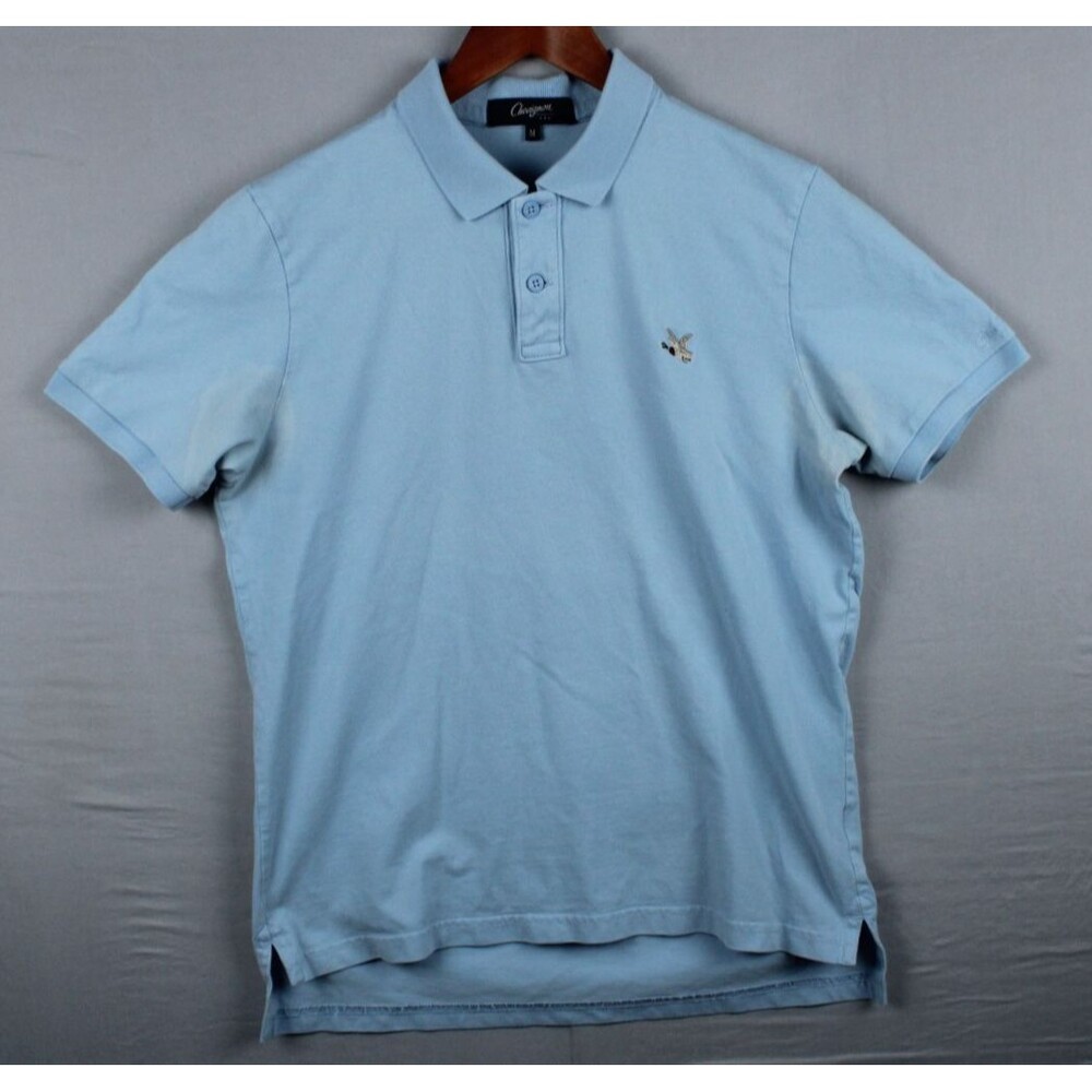 Chevignon Original Design Light Blue Pique Polo Golf Rugby Shirt Size Medium